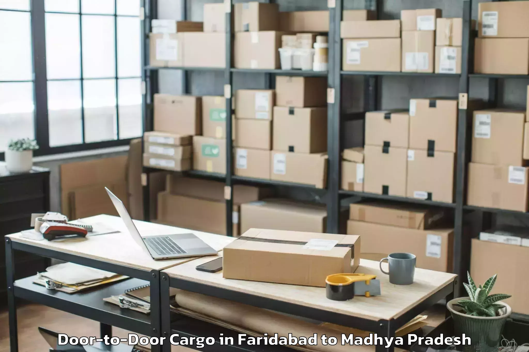 Book Faridabad to Amarkantak Door To Door Cargo Online